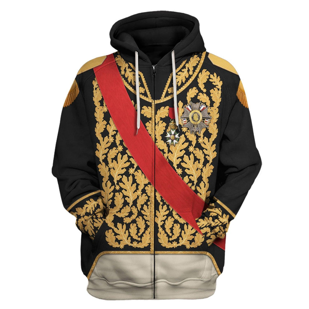 Oodiegang Louis Philippe I of France in Coronation Robes Uniform All Over Print Hoodie Sweatshirt T-Shirt Tracksuit - Oodiegang.com