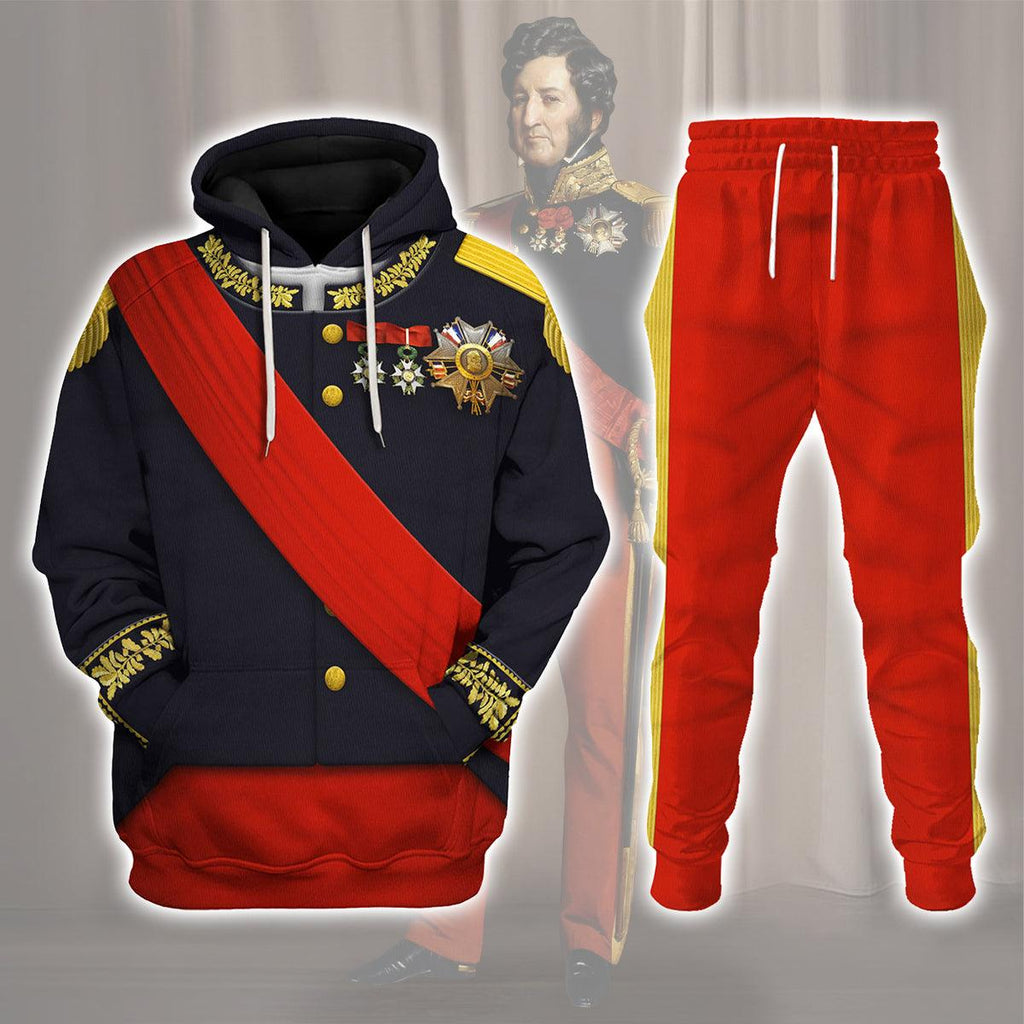 Oodiegang Louis Philippe I of France Uniform All Over Print Hoodie Sweatshirt T-Shirt Tracksuit - Oodiegang.com