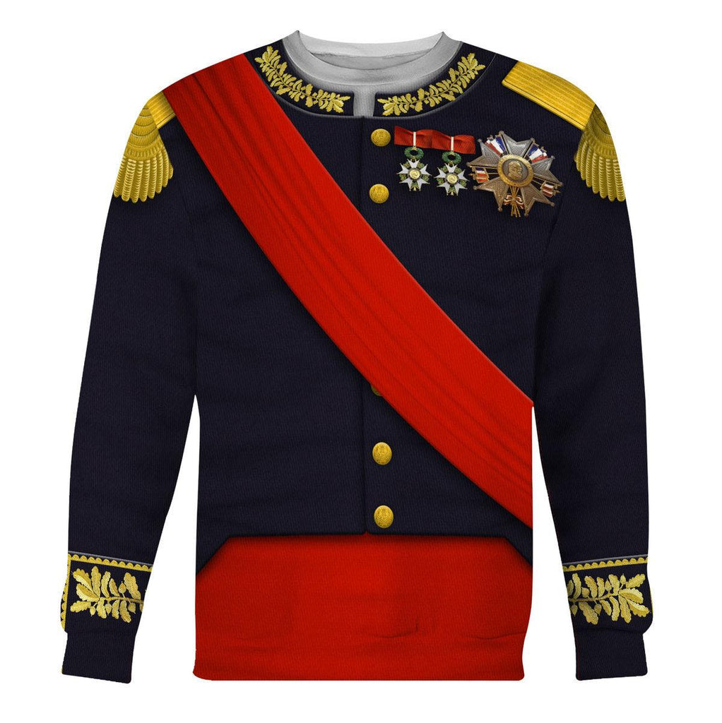 Oodiegang Louis Philippe I of France Uniform All Over Print Hoodie Sweatshirt T-Shirt Tracksuit - Oodiegang.com