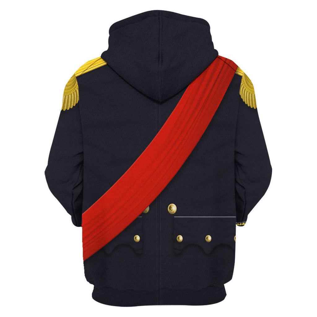 Oodiegang Louis Philippe I of France Uniform All Over Print Hoodie Sweatshirt T-Shirt Tracksuit - Oodiegang.com