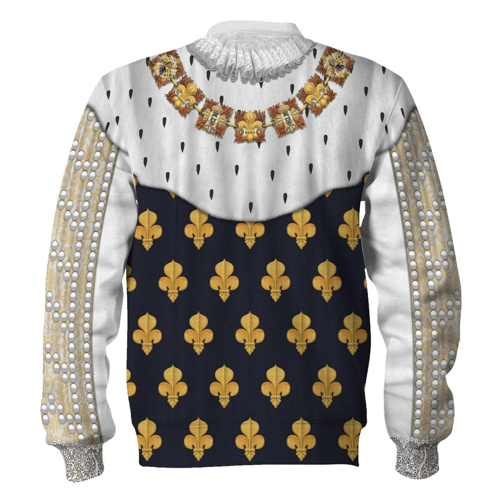 Oodiegang Louis XIII roi de France Costume All Over Print Hoodie Sweatshirt T-Shirt Tracksuit - Oodiegang.com