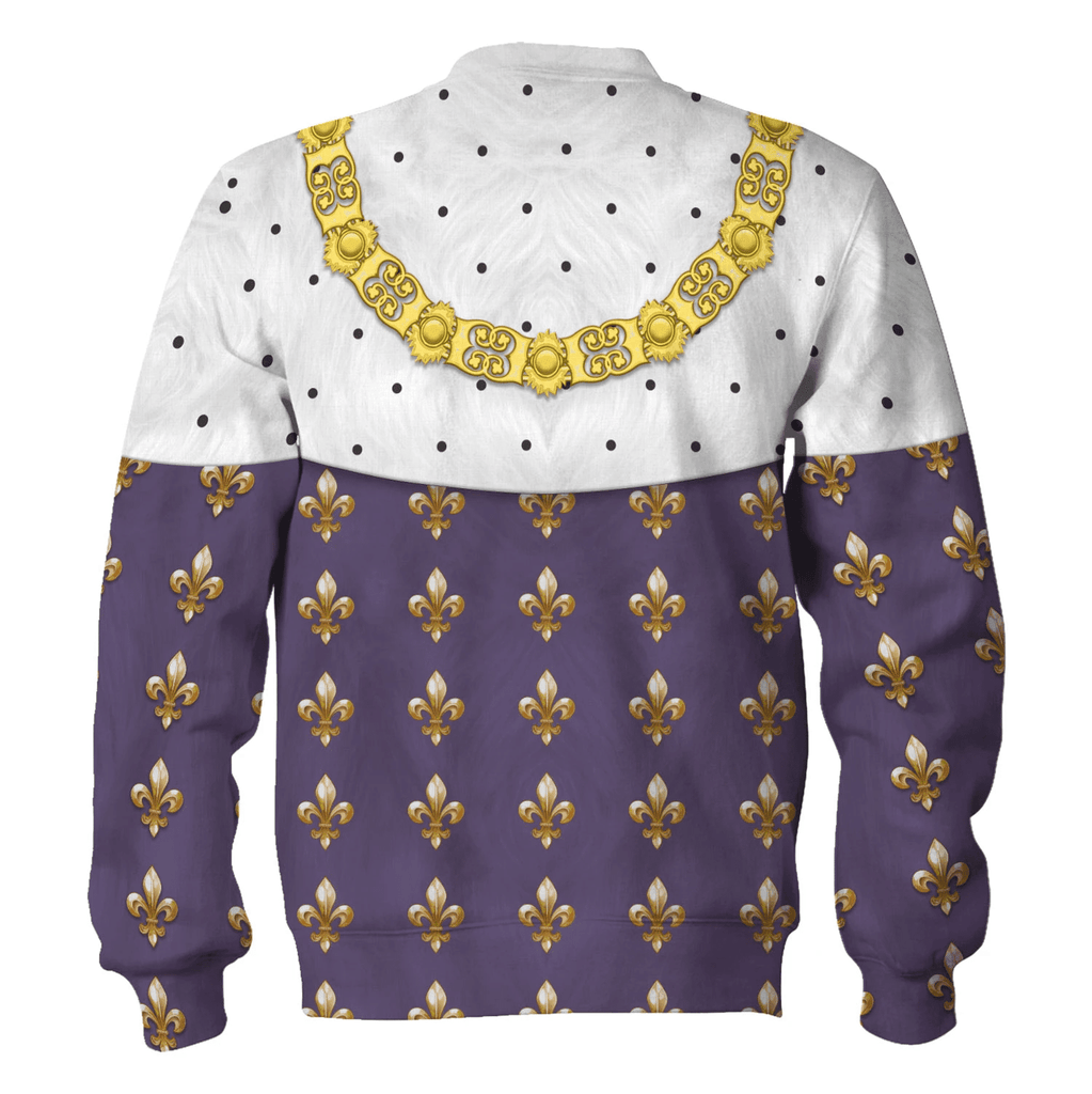 OodieGang Louis XVI King Of France Costume Hoodie Sweatshirt T-Shirt Tracksuit - OodieGang.com