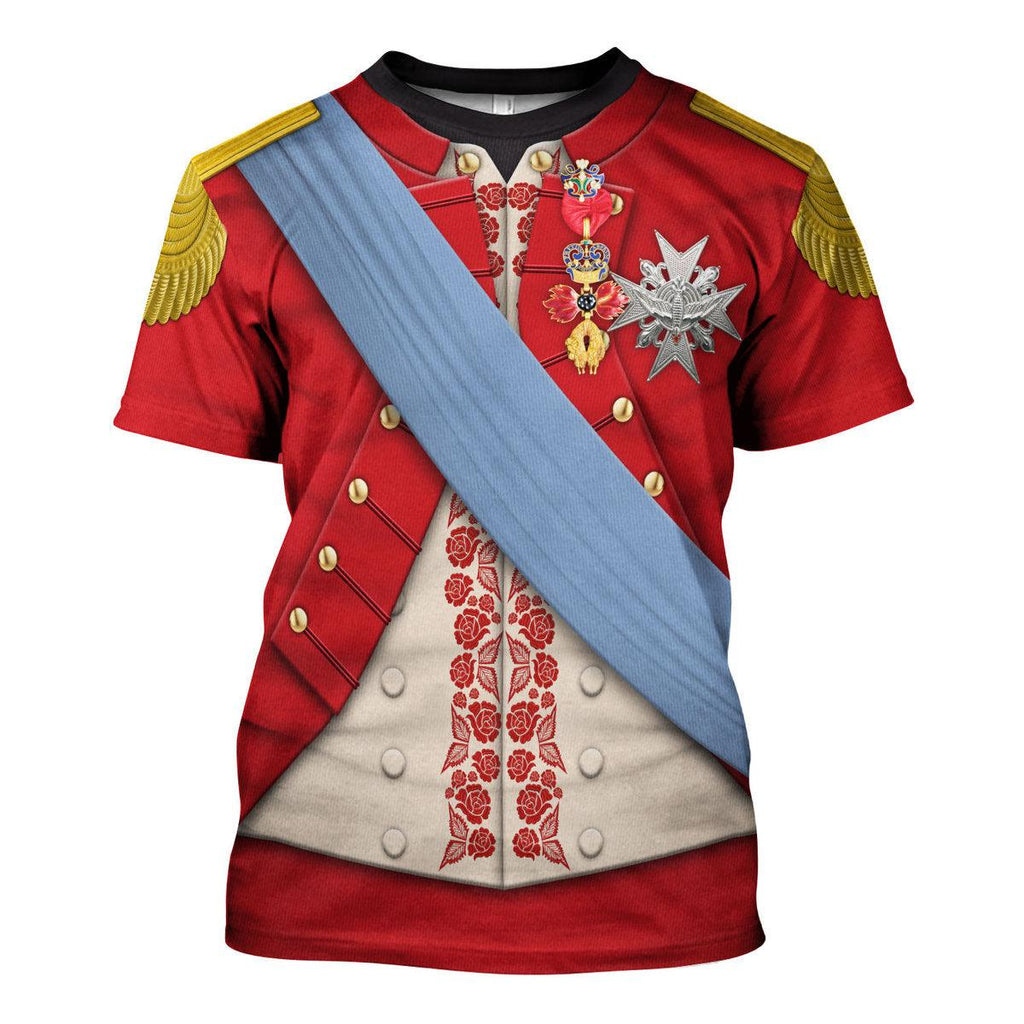 Oodiegang Louis XVI of France Uniform All Over Print Hoodie Sweatshirt T-Shirt Tracksuit - Oodiegang.com