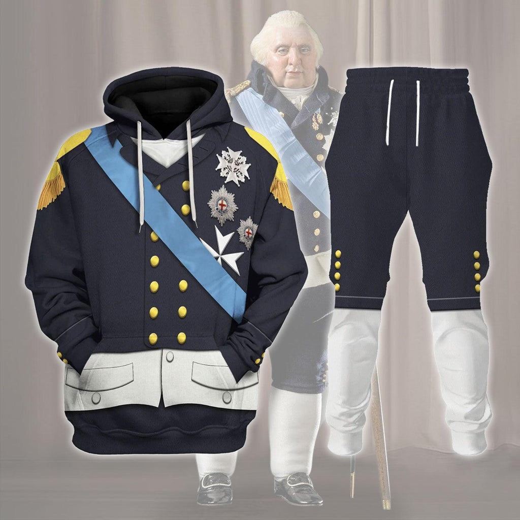 OodieGang Louis XVIII Of France Costume Hoodie Sweatshirt T-Shirt Tracksuit - OodieGang.com