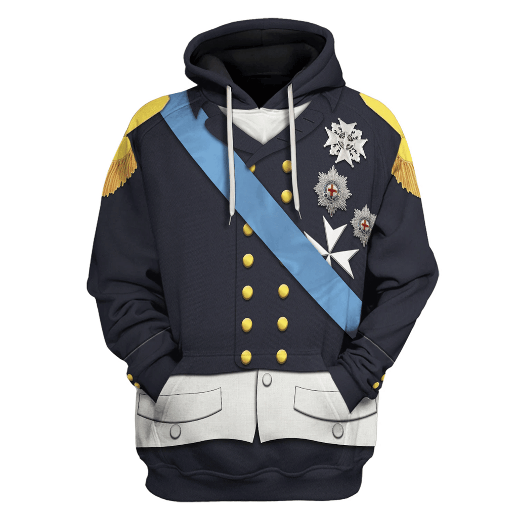 OodieGang Louis XVIII Of France Costume Hoodie Sweatshirt T-Shirt Tracksuit - OodieGang.com