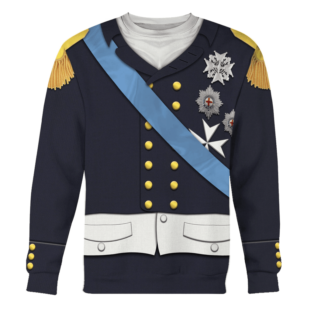 OodieGang Louis XVIII Of France Costume Hoodie Sweatshirt T-Shirt Tracksuit - OodieGang.com