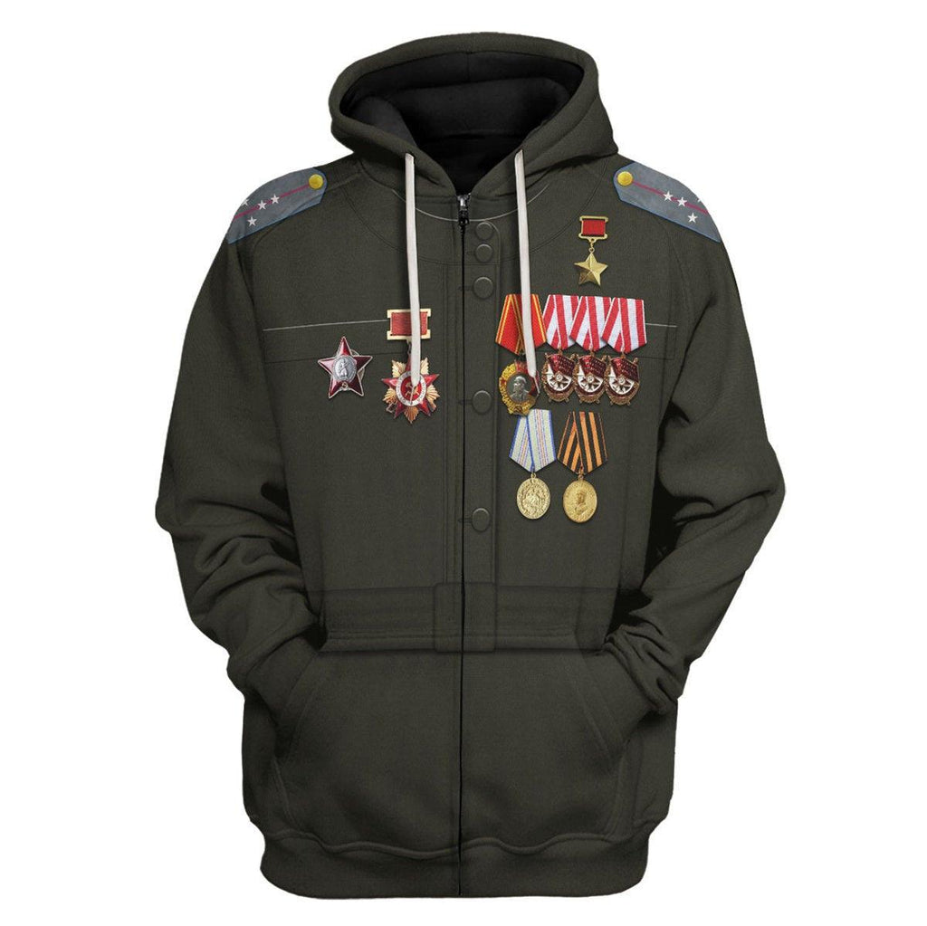 OodieGang Lydia Litvyak WWII Fighter Pilot Costume Hoodie Sweatshirt T-Shirt Tracksuit - OodieGang.com