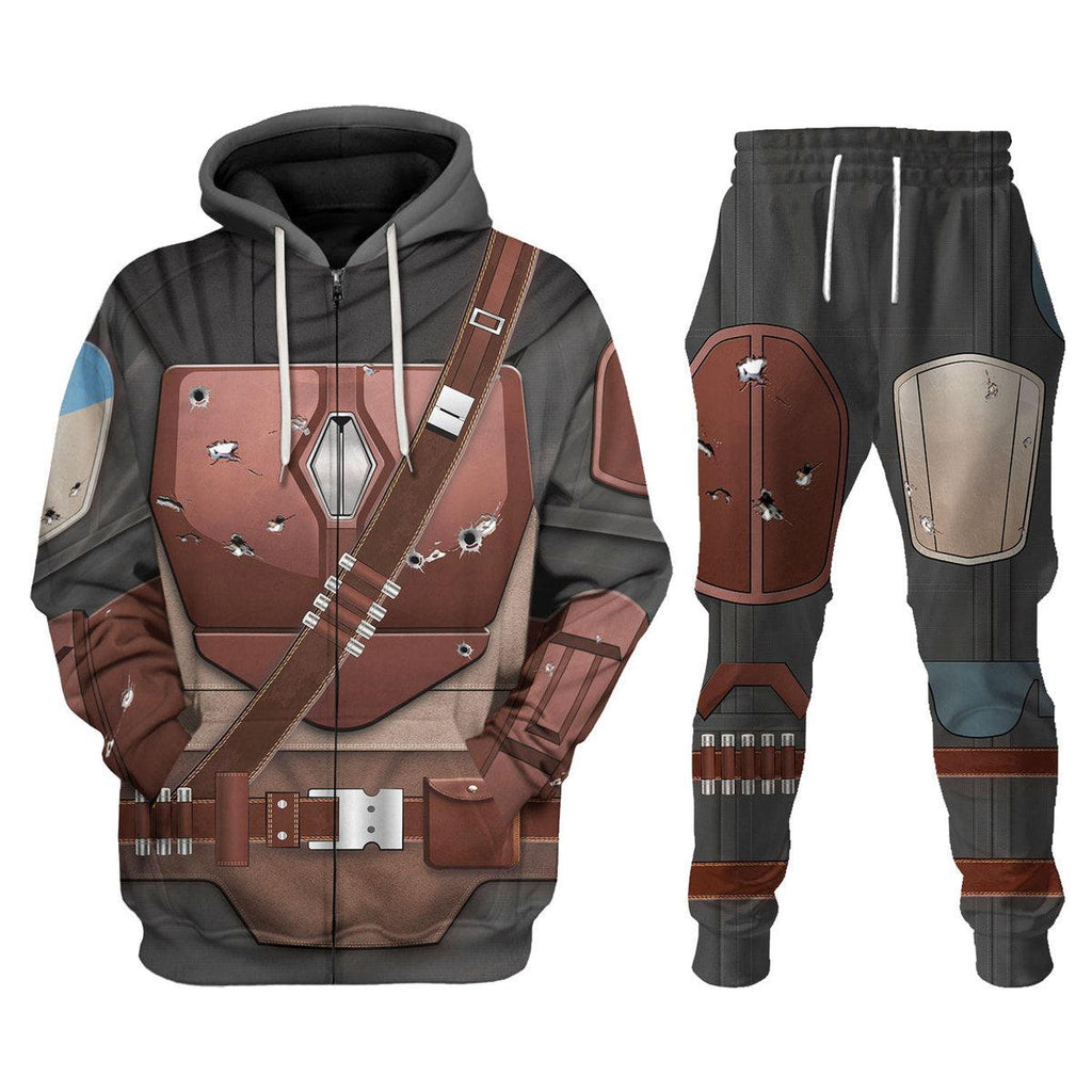 OodieGang Mandalorian Costume Hoodie Sweatshirt T-Shirt Sweatpants - OodieGang.com