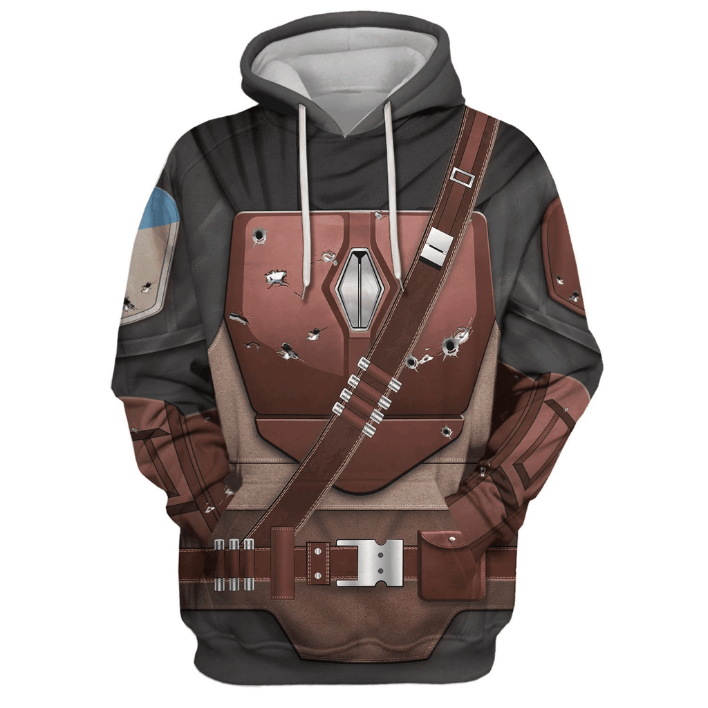 OodieGang Mandalorian Costume Hoodie Sweatshirt T-Shirt Sweatpants - OodieGang.com