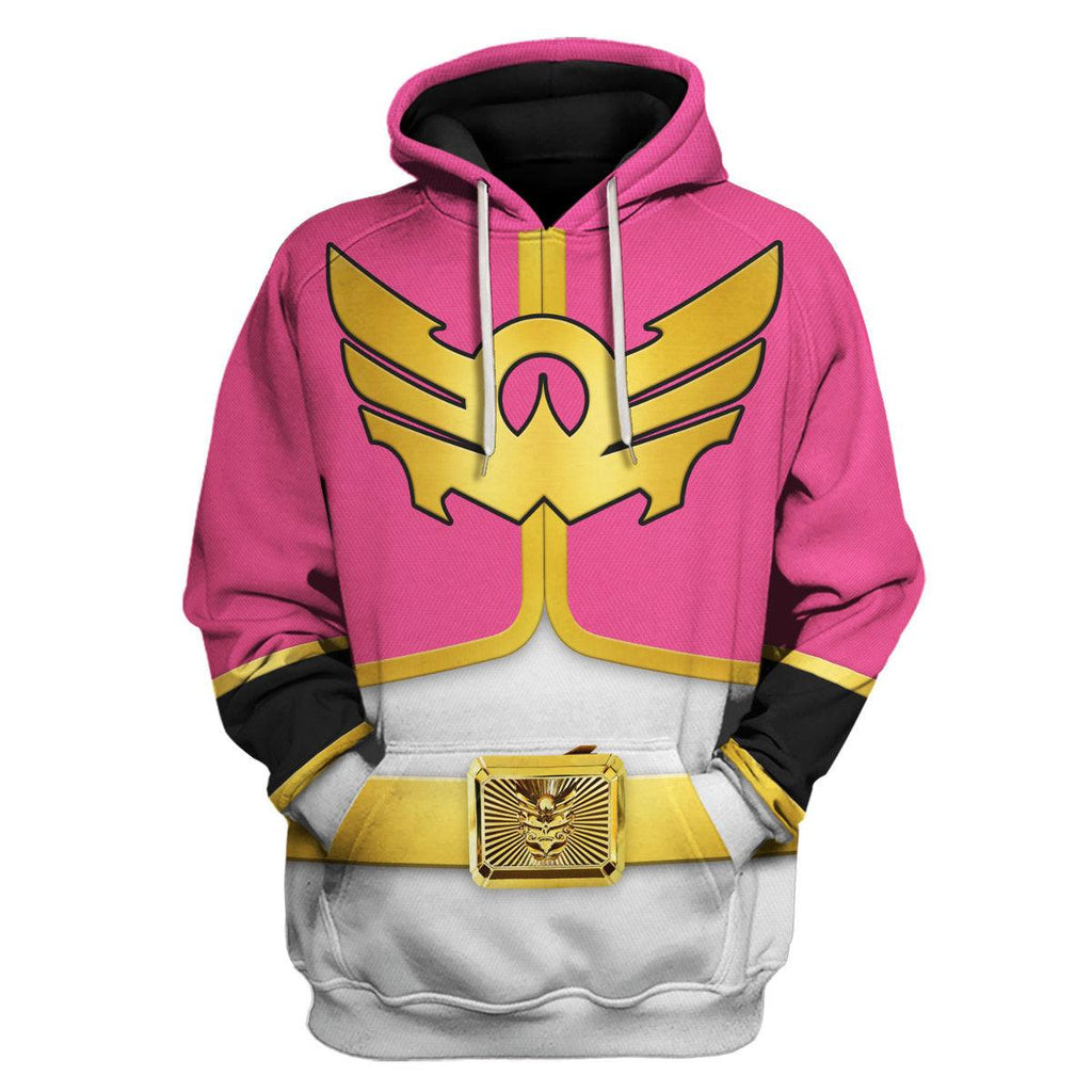 OodieGang Megaforce Pink Ranger Hoodies Sweatshirt T-shirt Hawaiian Sweatpants - OodieGang.com