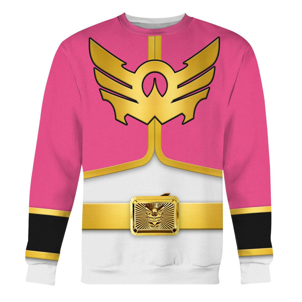 OodieGang Megaforce Pink Ranger Hoodies Sweatshirt T-shirt Hawaiian Sweatpants - OodieGang.com