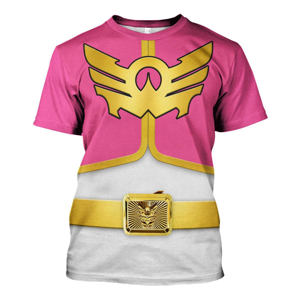 OodieGang Megaforce Pink Ranger Hoodies Sweatshirt T-shirt Hawaiian Sweatpants - OodieGang.com