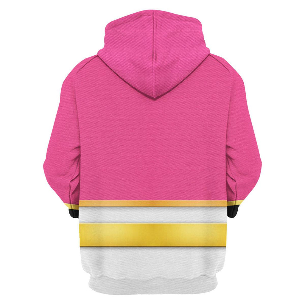 OodieGang Megaforce Pink Ranger Hoodies Sweatshirt T-shirt Hawaiian Sweatpants - OodieGang.com