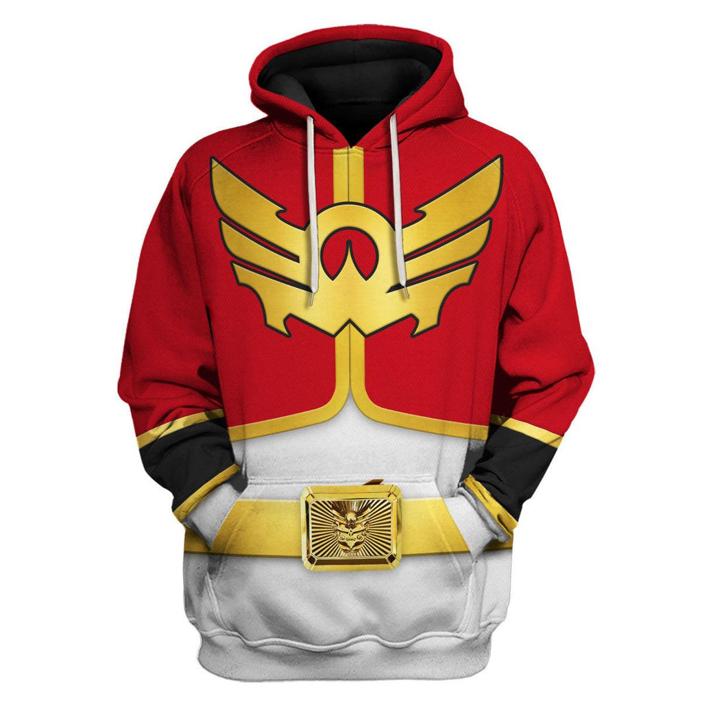 OodieGang Megaforce Red Ranger Hoodies Sweatshirt T-shirt Hawaiian Sweatpants - OodieGang.com