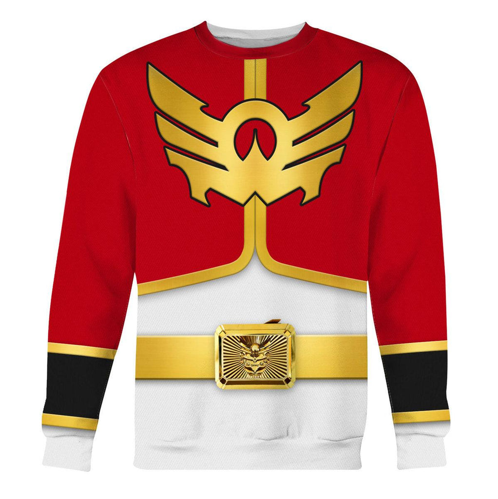 OodieGang Megaforce Red Ranger Hoodies Sweatshirt T-shirt Hawaiian Sweatpants - OodieGang.com