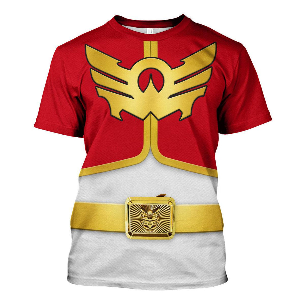 OodieGang Megaforce Red Ranger Hoodies Sweatshirt T-shirt Hawaiian Sweatpants - OodieGang.com