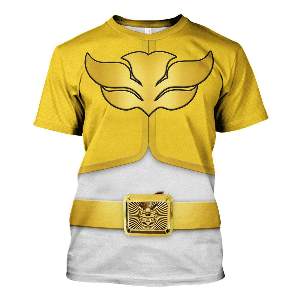 OodieGang Megaforce Yellow Ranger Hoodies Sweatshirt T-shirt Hawaiian Sweatpants - OodieGang.com