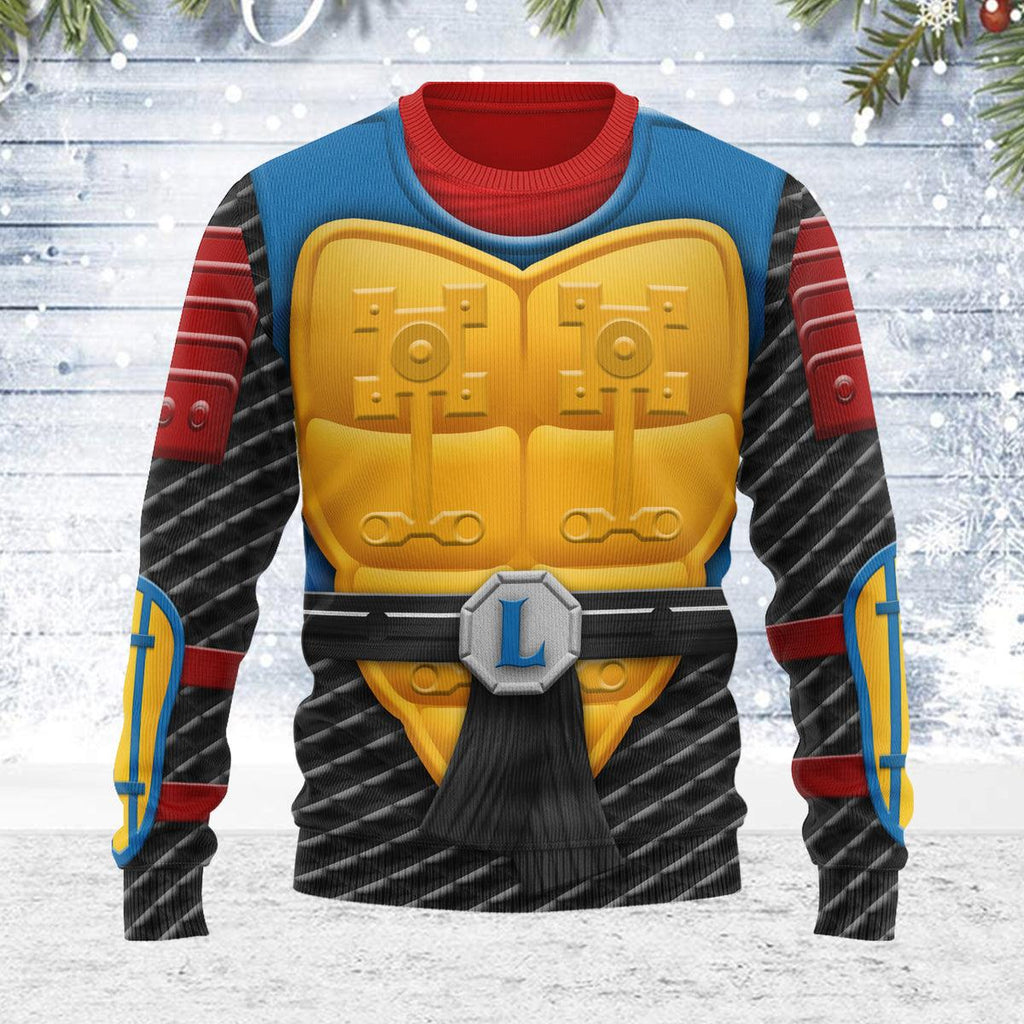 OodieGang Merry Christmas Ultimates! Sewer Samurai Leonardo Unisex Wool Sweater - OodieGang.com