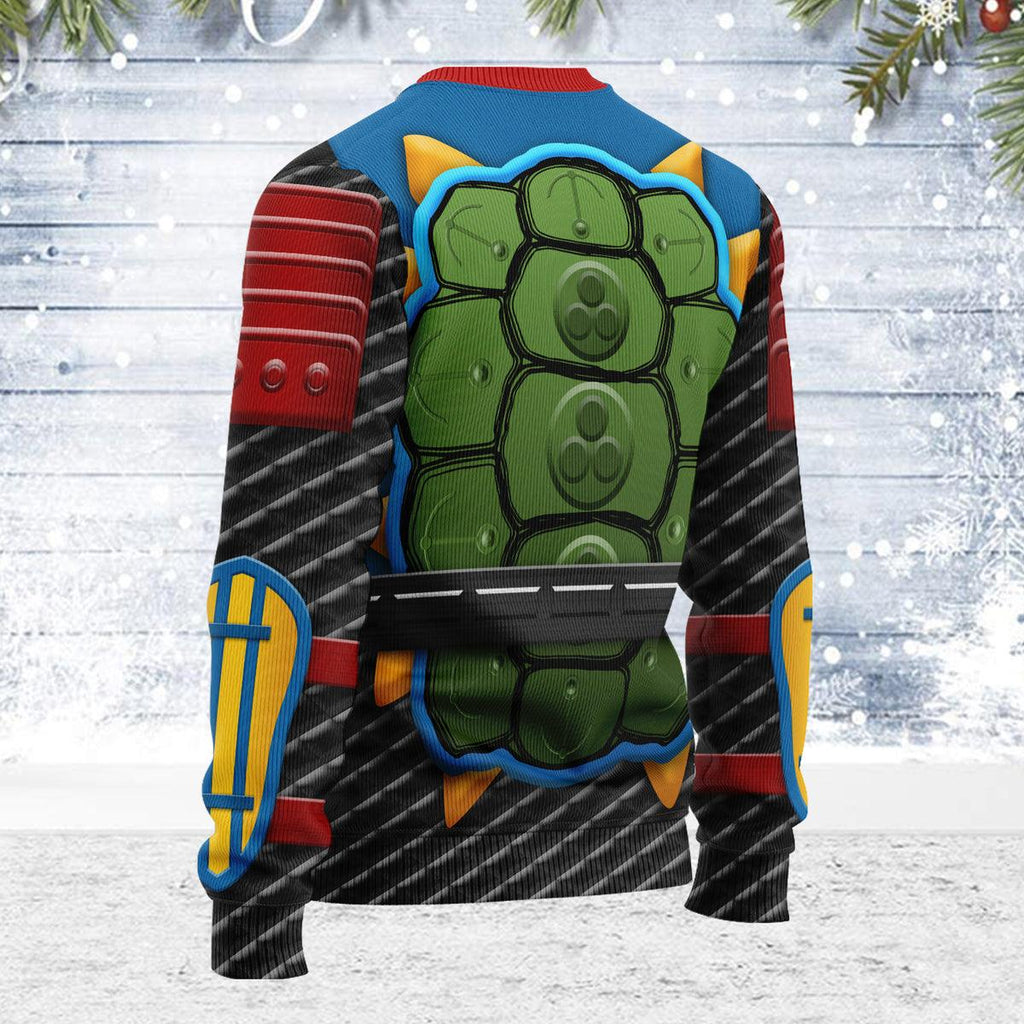 OodieGang Merry Christmas Ultimates! Sewer Samurai Leonardo Unisex Wool Sweater - OodieGang.com