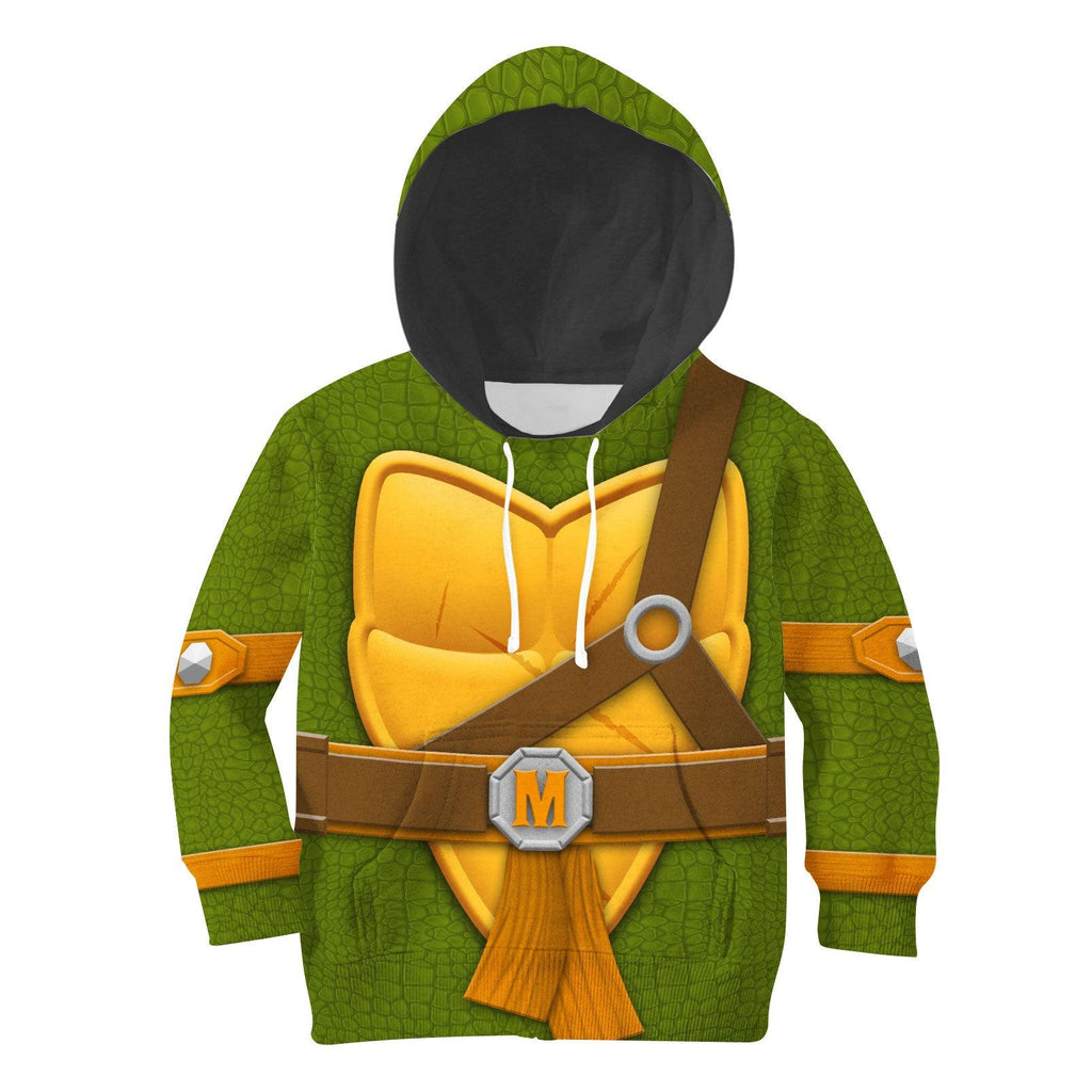 CustomsPig Michelangelo Costume Cosplay Kid Hoodie Sweatshirt T-Shirt - CustomsPig.com