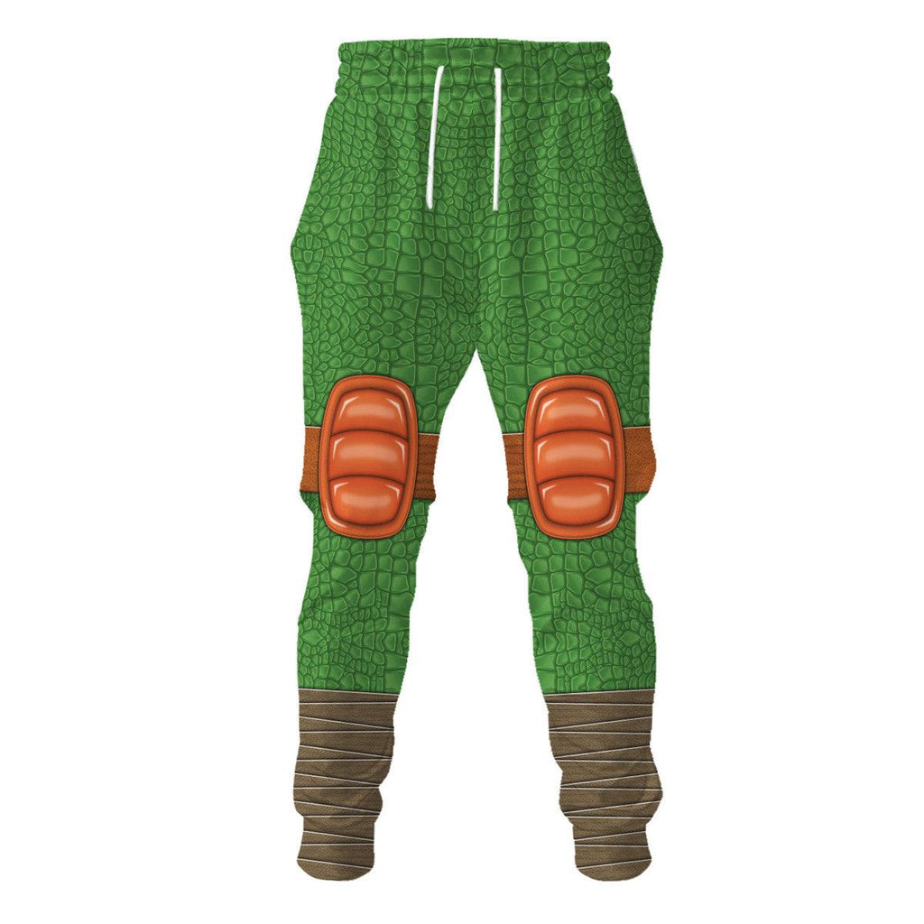 OodieGang Michelangelo Ninja Turtles Costume Hoodie Sweatshirt T-Shirt ZipHoodie Sweatpants - OodieGang.com