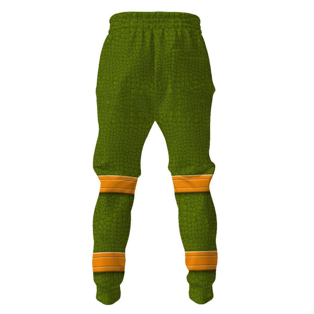 Oodiegang Michelangelo TMNT Costume Hoodie Sweatshirt T-Shirt Sweatpants - Oodiegang.com