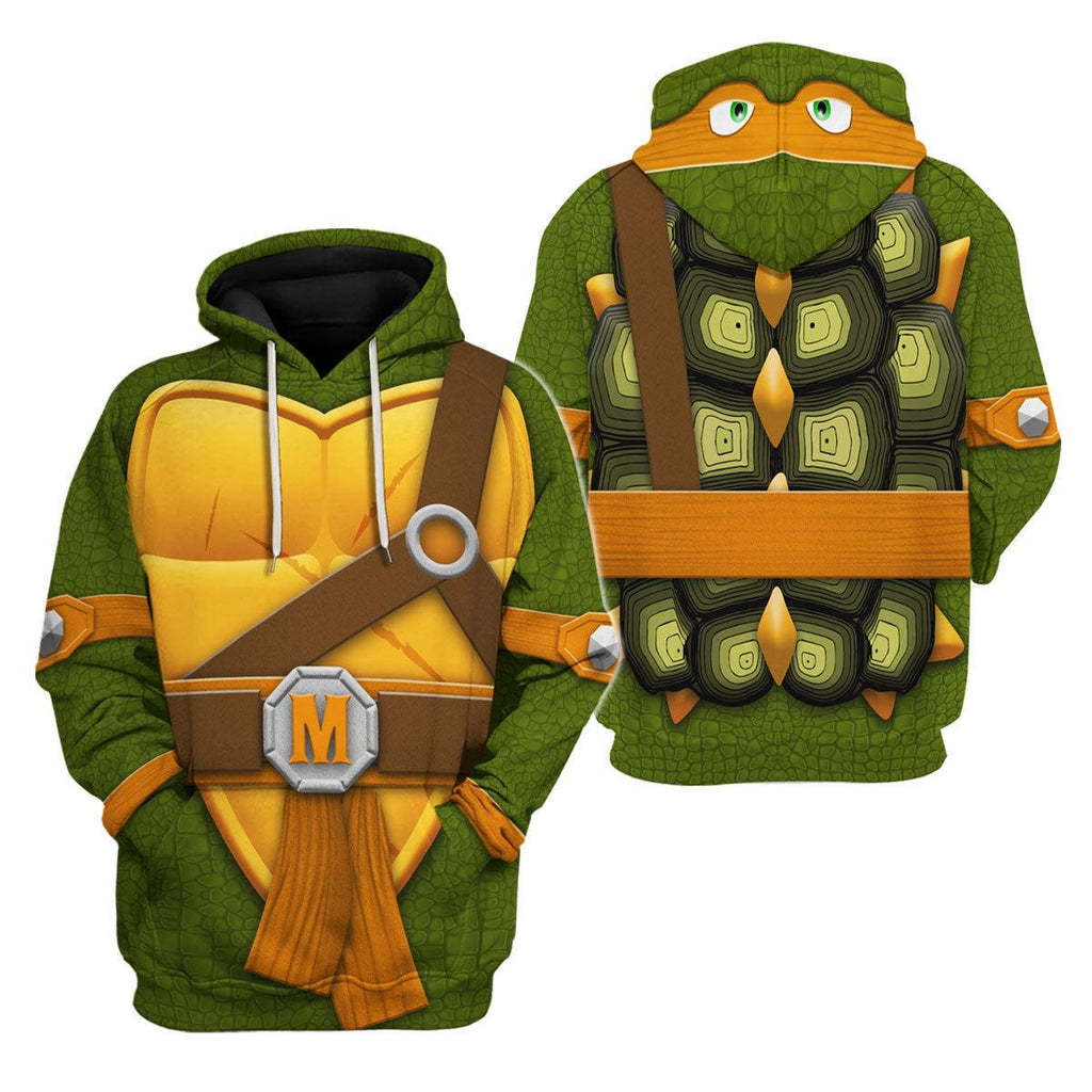 Oodiegang Michelangelo TMNT Costume Hoodie Sweatshirt T-Shirt Sweatpants - Oodiegang.com