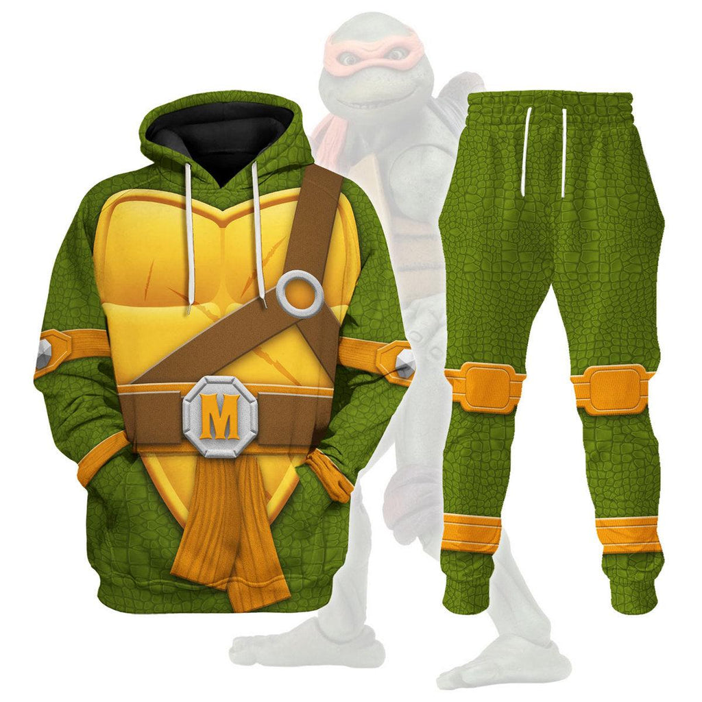 Oodiegang Michelangelo TMNT Costume Hoodie Sweatshirt T-Shirt Sweatpants - Oodiegang.com