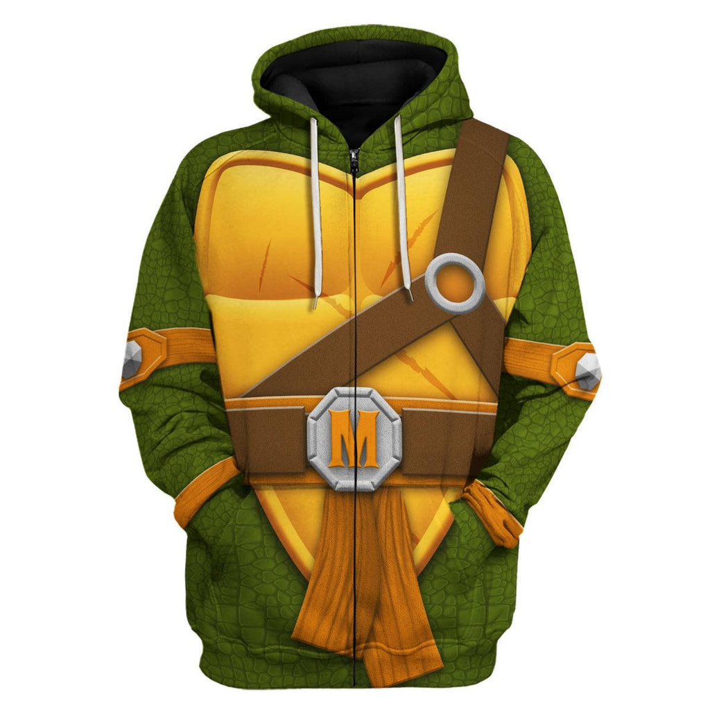 Oodiegang Michelangelo TMNT Costume Hoodie Sweatshirt T-Shirt Sweatpants - Oodiegang.com