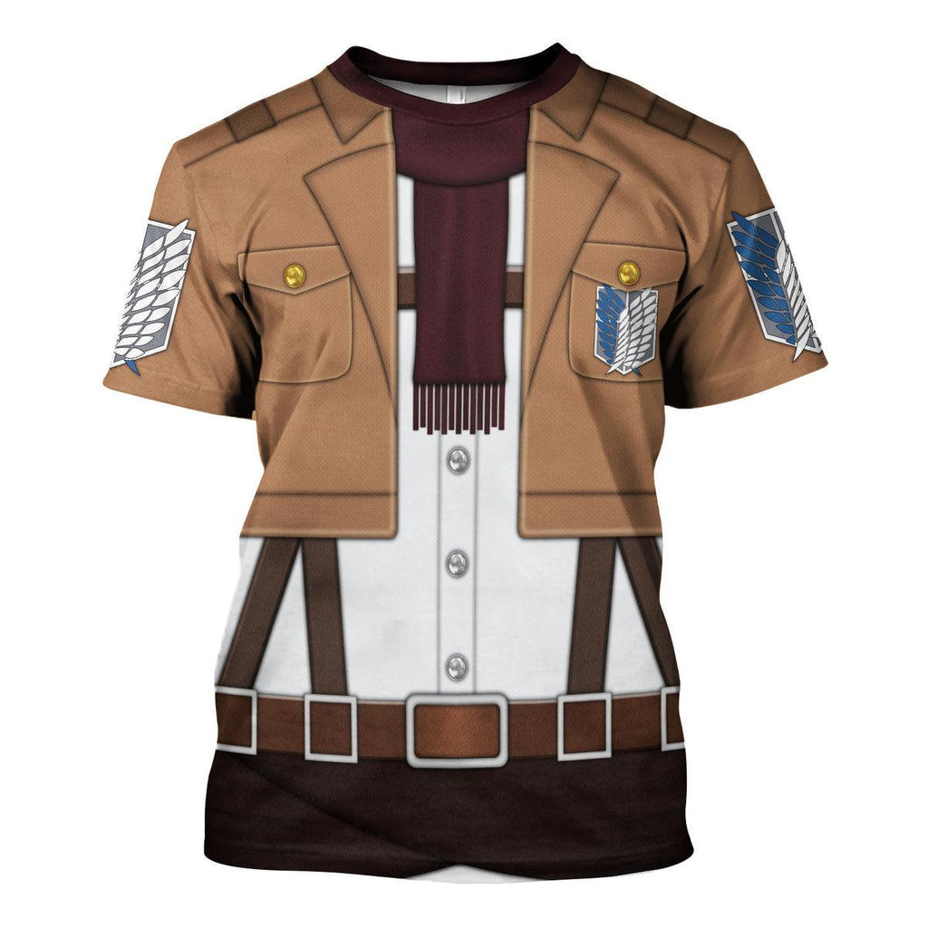 OodieGang Mikasa Ackerman Costume Hoodie Sweatshirt T-Shirt Sweatpants - OodieGang.com