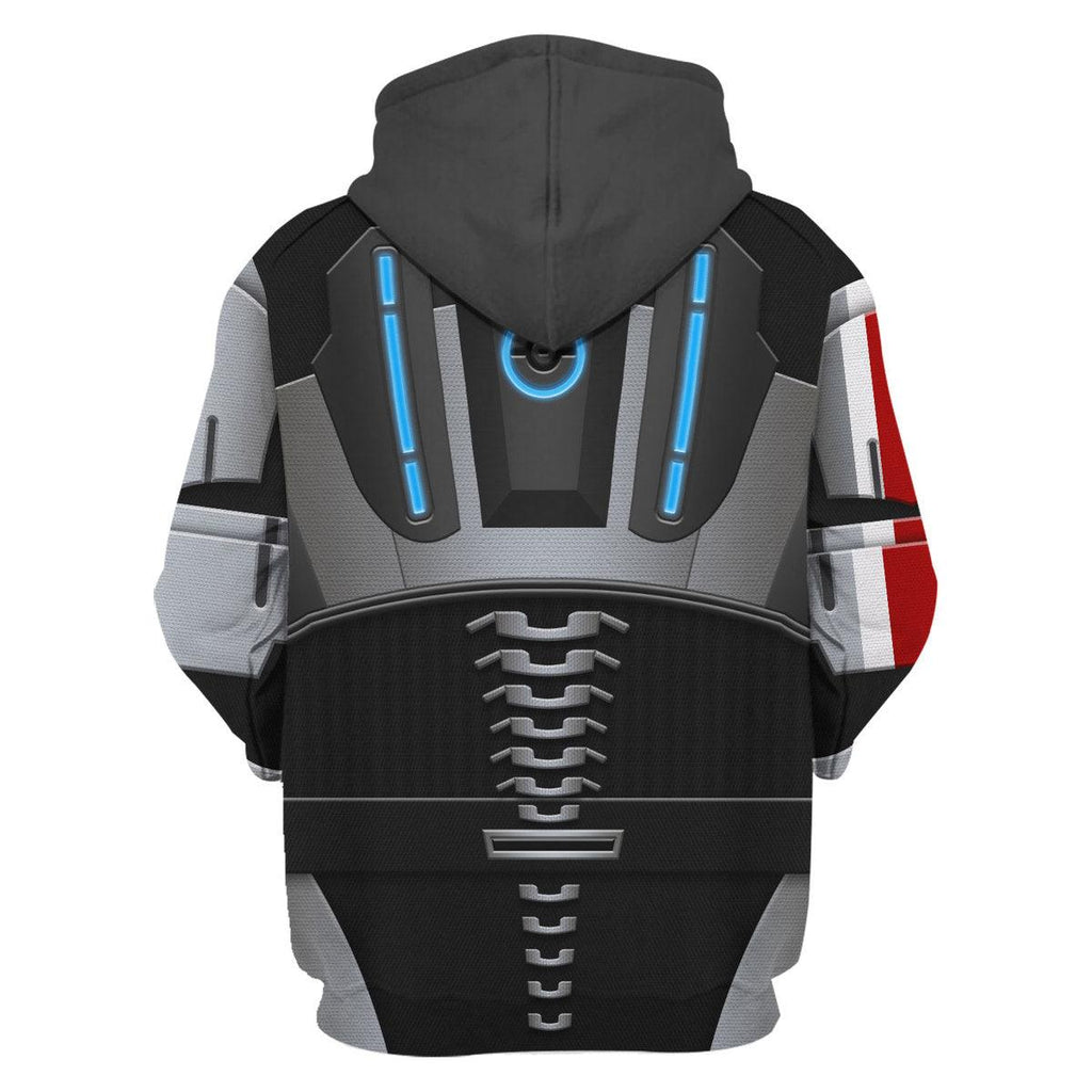 OodieGang N7 Armor Hoodie Sweatshirt T-shirt Sweatpants Outfit Cosplay Costumes - OodieGang.com