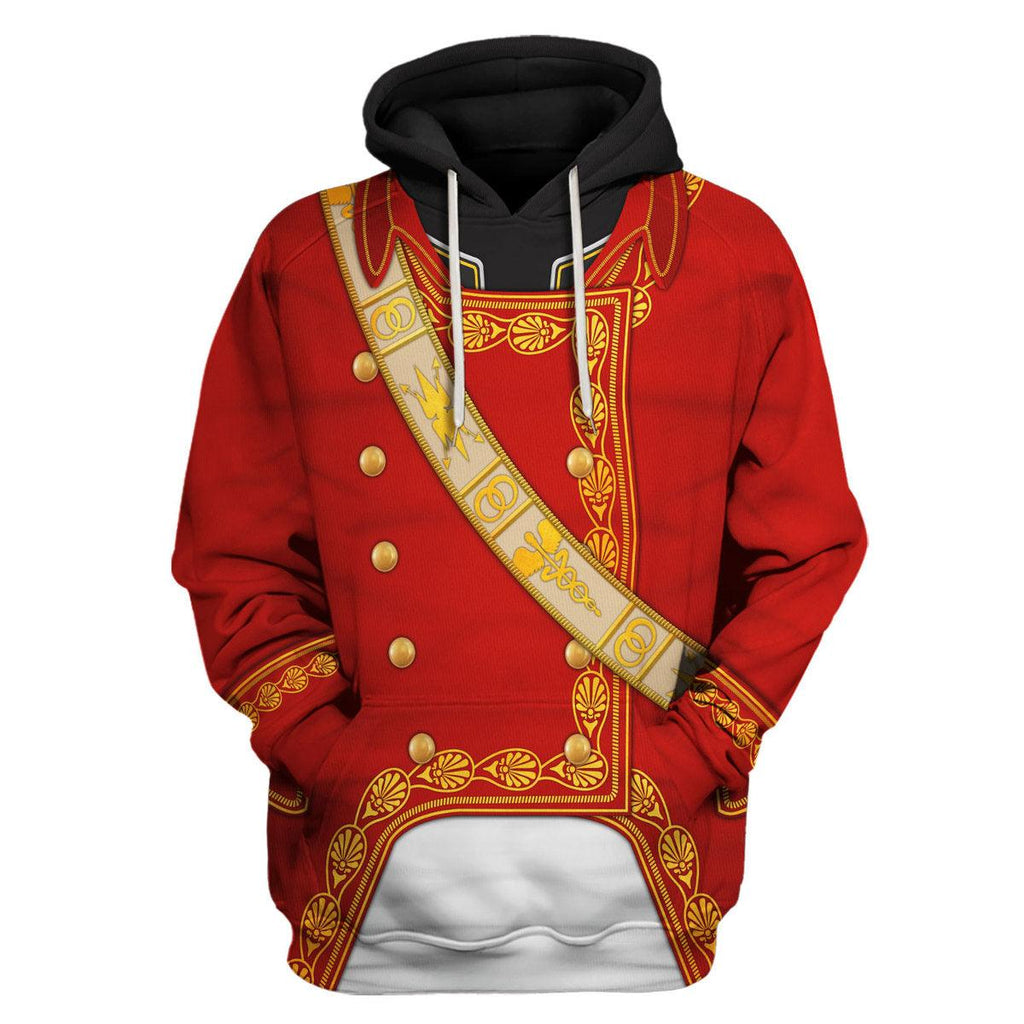 Oodiegang Napoleon I in First Consul Uniform All Over Print Hoodie Sweatshirt T-Shirt Tracksuit - Oodiegang.com