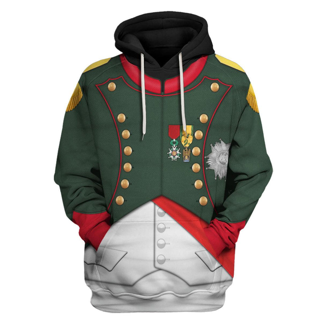 Oodiegang Napoleon I In His Chasseur Uniform All Over Print Hoodie Sweatshirt T-Shirt Tracksuit - Oodiegang.com