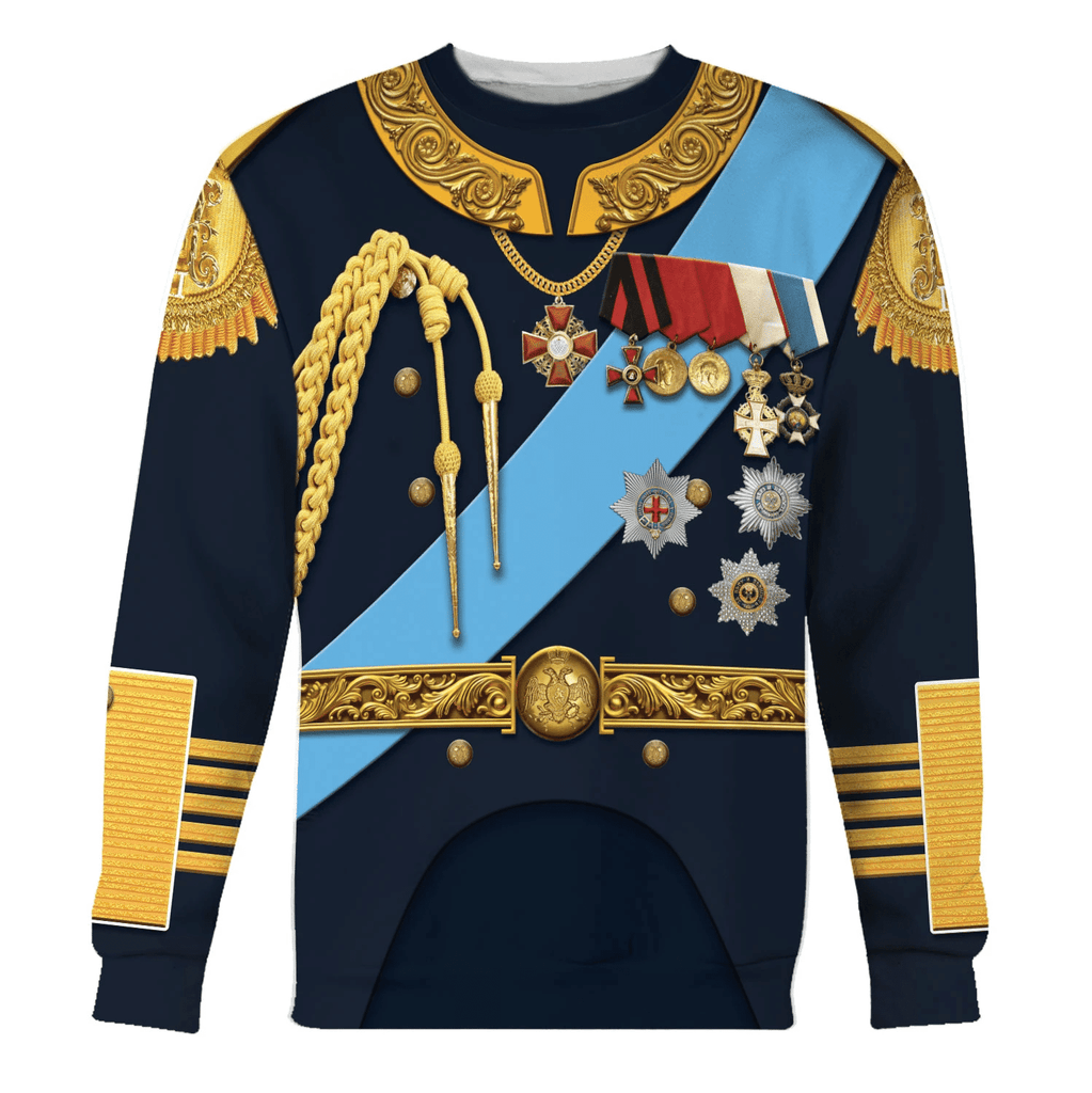 OodieGang Nicholas II of Russia Costume Hoodie Sweatshirt T-Shirt Tracksuit - OodieGang.com