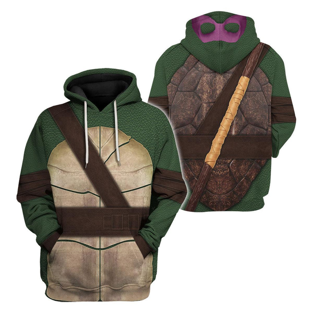 CustomsPig Ninja Turtles Donatello Costume Hoodie Sweatshirt T-Shirt ZipHoodie Sweatpants - CustomsPig.com