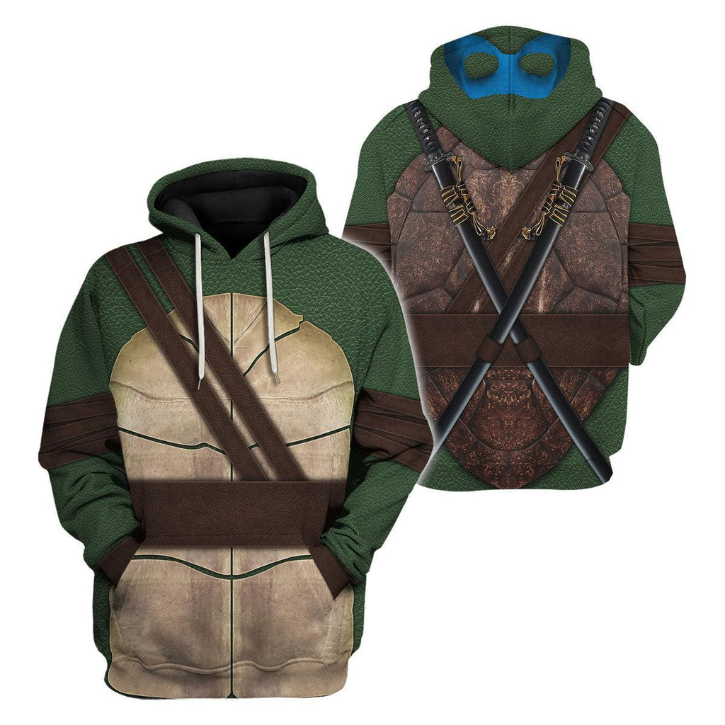 CustomsPig Ninja Turtles Leonardo Costume Hoodie Sweatshirt T-Shirt ZipHoodie Sweatpants - CustomsPig.com