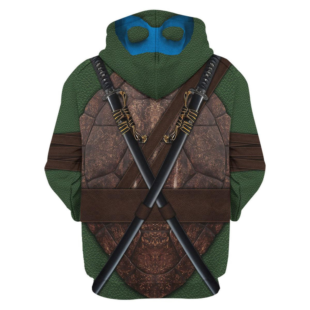 OodieGang Ninja Turtles Leonardo Costume Hoodie Sweatshirt T-Shirt ZipHoodie Sweatpants - OodieGang.com