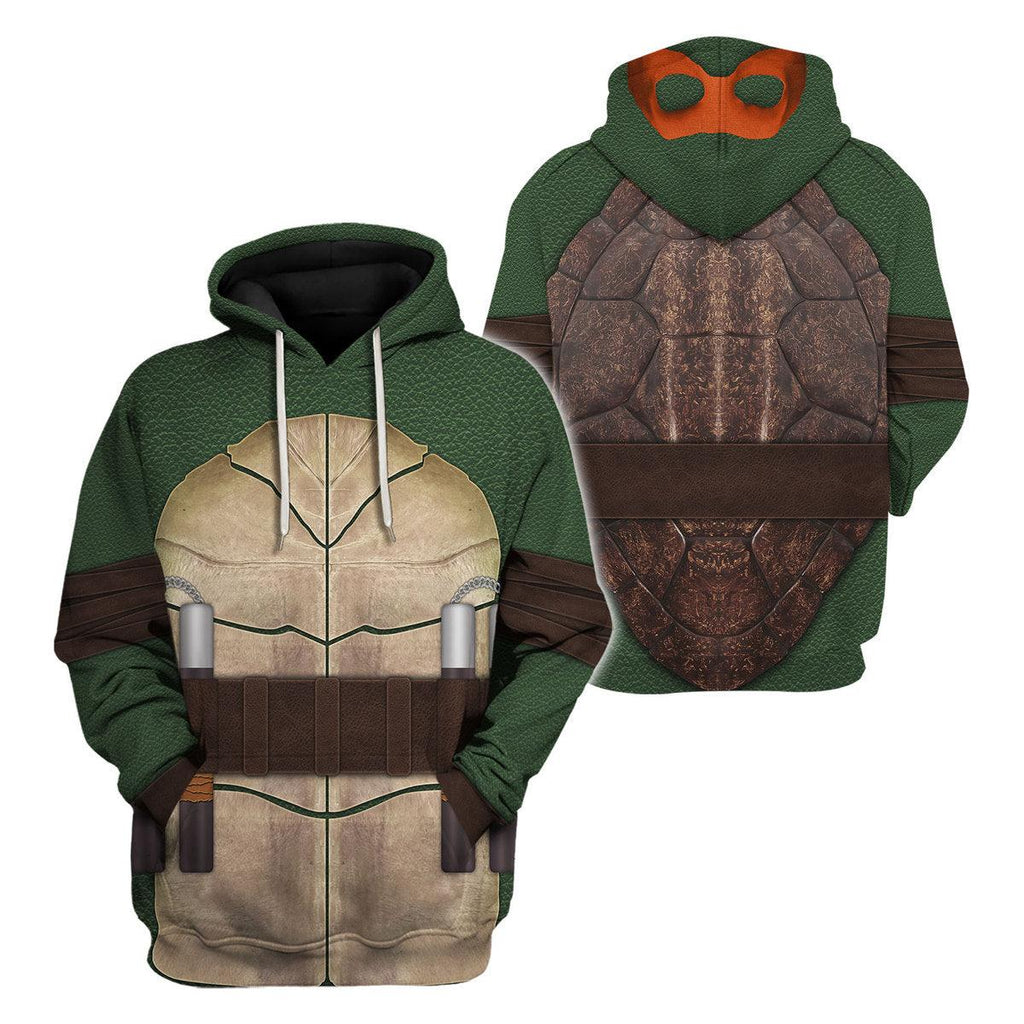 CustomsPig Ninja Turtles Michelangelo Costume Hoodie Sweatshirt T-Shirt ZipHoodie Sweatpants - CustomsPig.com