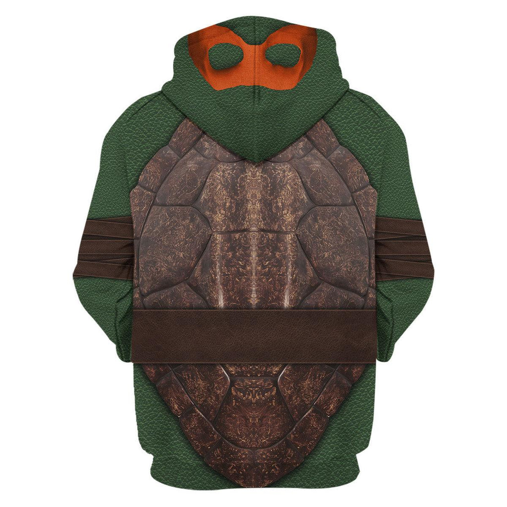 OodieGang Ninja Turtles Michelangelo Costume Hoodie Sweatshirt T-Shirt ZipHoodie Sweatpants - OodieGang.com