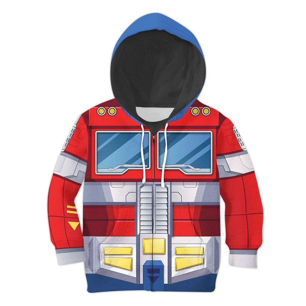 OodieGang Optimus Prime Kid Costume Cosplay Hoodie Sweatshirt T-Shirt - OodieGang.com