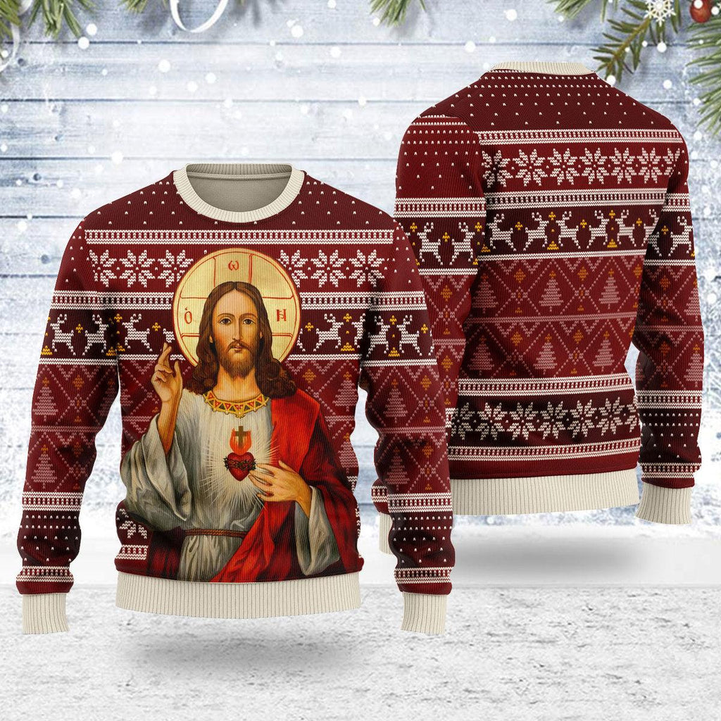 OodieGang Orthodox Jesus Christmas Sweater - OodieGang.com