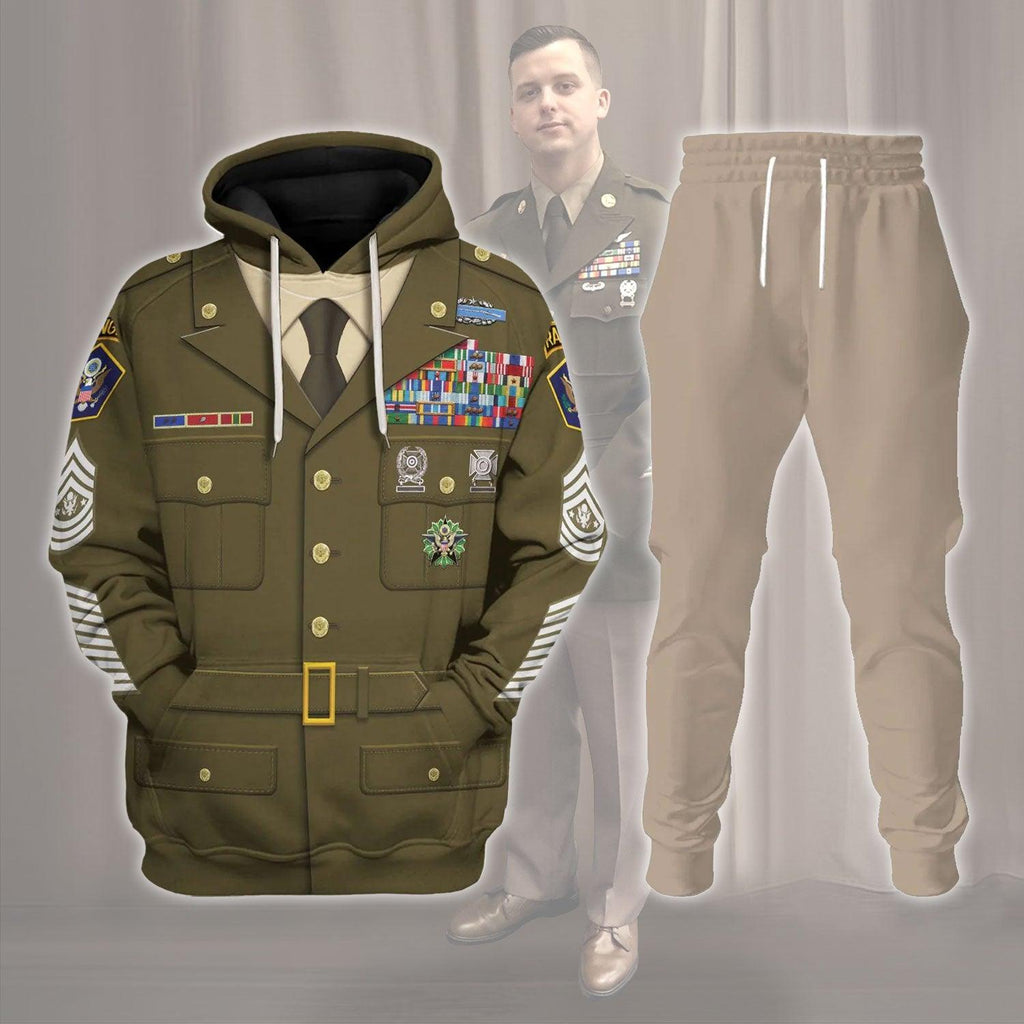 OodieGang Personalized Rank and Branches ENLISTED Army Green Service Costume Hoodie Sweatshirt T-Shirt Tracksuit - OodieGang.com