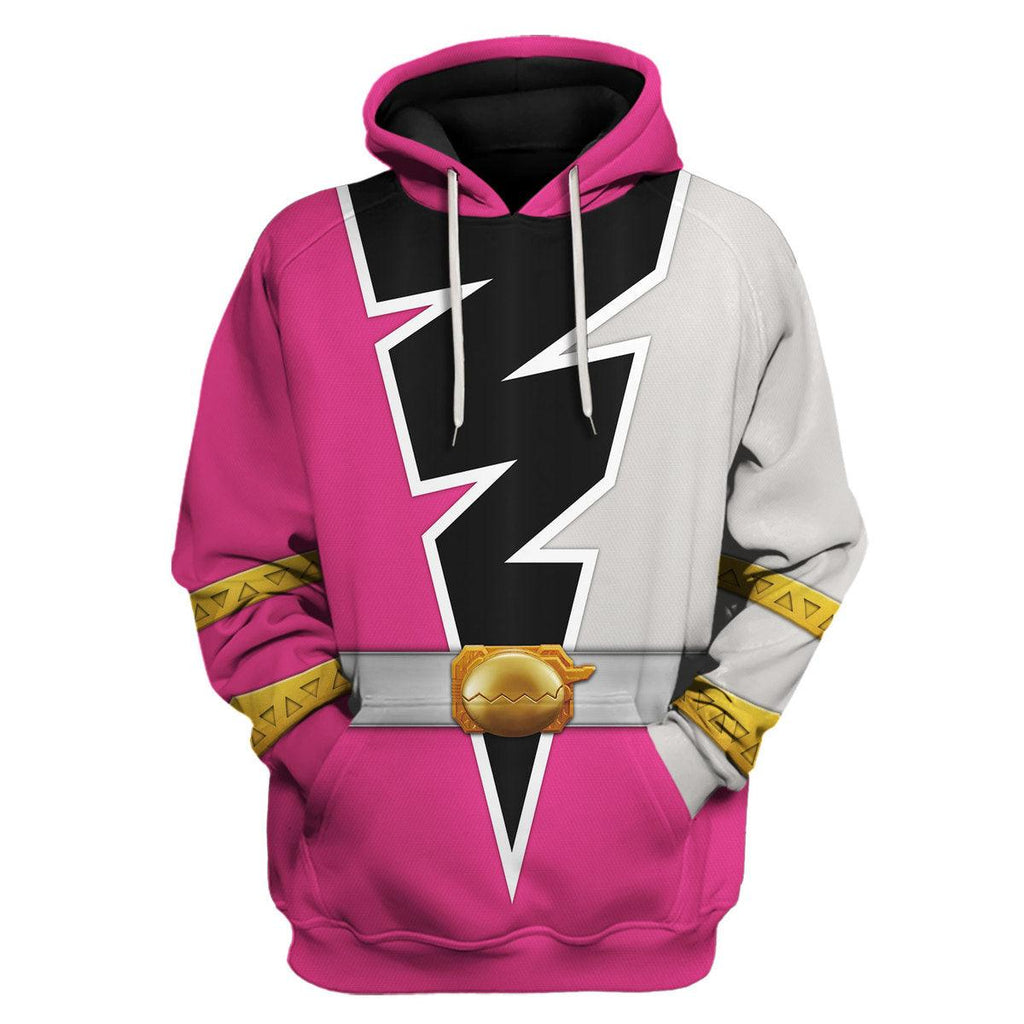 OodieGang Pink Amelia Ranger Dino Fury Hoodies Sweatshirt T-Shirt Zip Hoodies Sweatpants - OodieGang.com