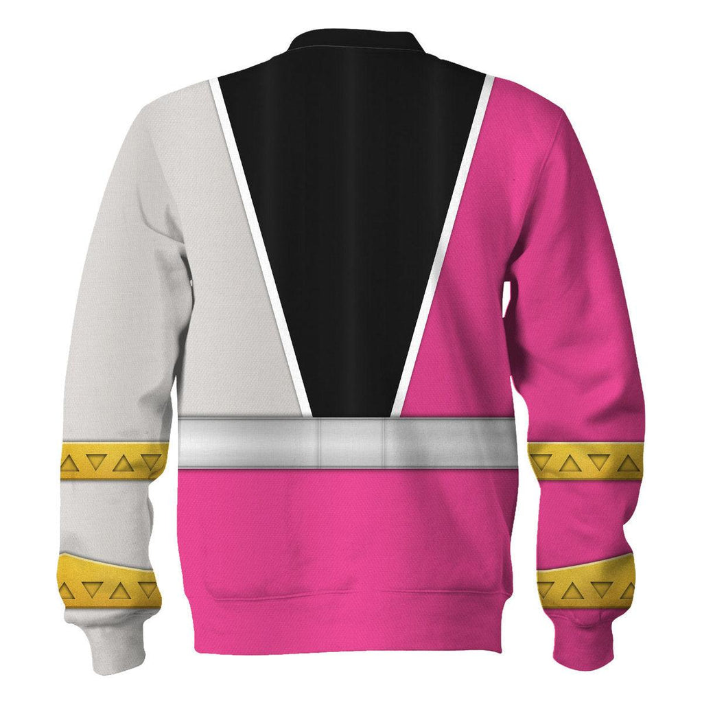 OodieGang Pink Amelia Ranger Dino Fury Hoodies Sweatshirt T-Shirt Zip Hoodies Sweatpants - OodieGang.com