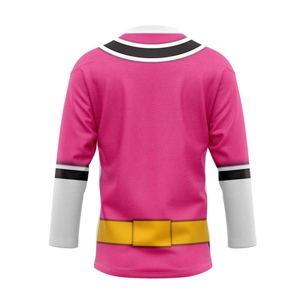 Oodiegang Pink Power Rangers Samurai Hockey Jersey - DucG