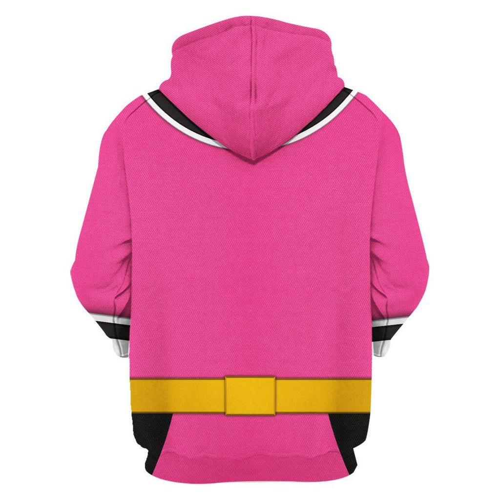 Oodiegang Pink Power Rangers Samurai Hoodies Sweatshirt T-shirt Hawaiian Tracksuit - DucG