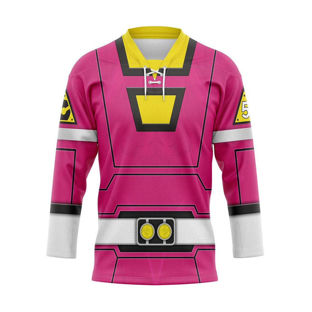 OodieGang Pink Power Rangers Turbo Hockey Jersey - OodieGang.com