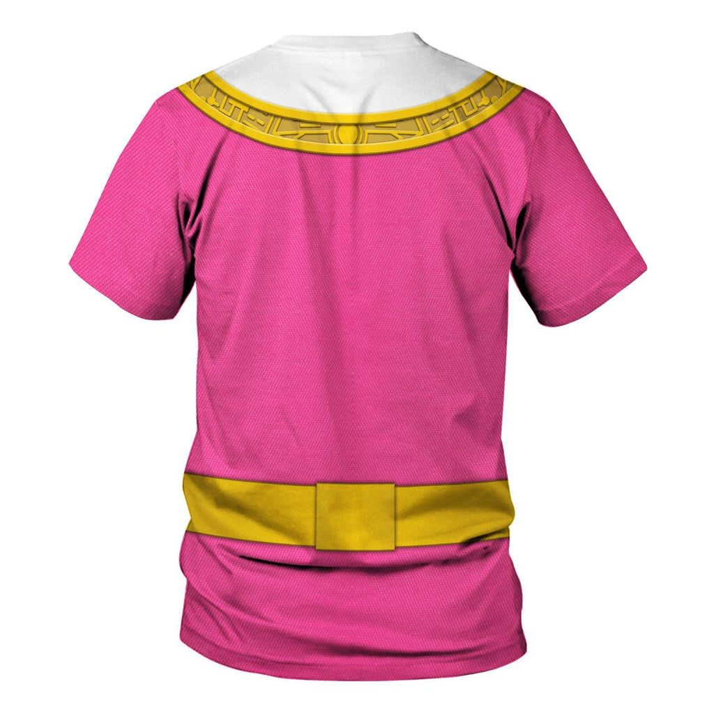 OodieGang Pink Power Rangers Zeo Hoodies Sweatshirt T-shirt Hawaiian Tracksuit - OodieGang.com