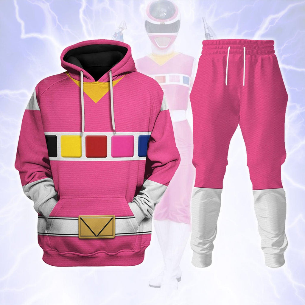 CustomsPig Pink Space Ranger Hoodies Sweatshirt T-shirt Hawaiian Tracksuit - CustomsPig.com