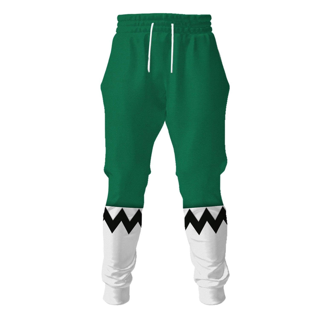 OodieGang Power Rangers Lost Galaxy Green Costume Hoodie Sweatshirt T-Shirt Tracksuit - OodieGang.com